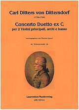 Karl Ditters von Dittersdorf Notenblätter Concerto Duetto ex C
