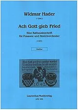 Widmar Hader Notenblätter Ach Gott gieb Fried