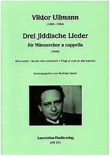 Viktor Ullmann Notenblätter 3 jiddische Lieder
