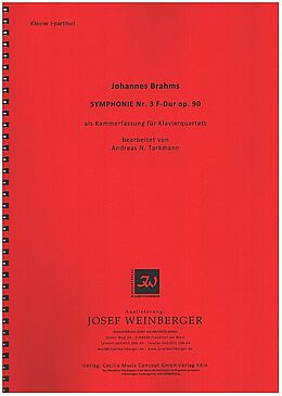 Johannes Brahms Notenblätter Symphonie Nr. 3 F-Dur op.90