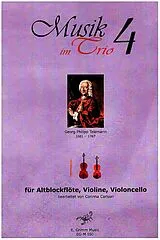 Georg Philipp Telemann Notenblätter Musik im Trio Band 4
