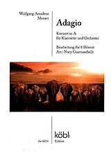 Wolfgang Amadeus Mozart Notenblätter Adagio aus dem Klarinettenkonzert in A für Klarinette und Orchester