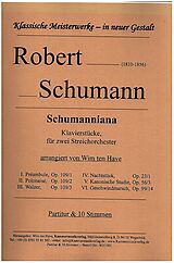 Robert Schumann Notenblätter Schumanniana