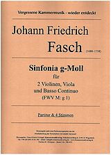 Johann Friedrich Fasch Notenblätter Sinfonia g-Moll FWV M-g1