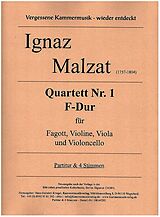 Ignaz Malzat Notenblätter Quartett Nr.1 F-Dur