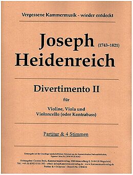 Joseph Heidenreich Notenblätter Divertimento 2