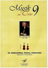 Johann Sebastian Bach Notenblätter Musik im Trio Band 9