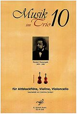 Modest Mussorgski Notenblätter Musik im Trio Band 10