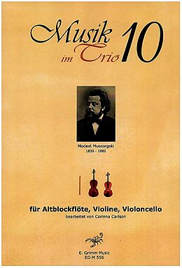 Modest Mussorgski Notenblätter Musik im Trio Band 10