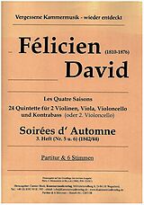 Félicien David Notenblätter Soirées d Automne Band 3 (Nr.5 und 6)