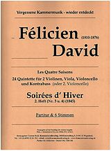 Félicien David Notenblätter Soirées d Hiver Band 2 (Nr.3 und 4)