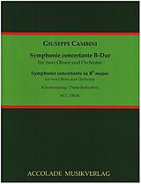 Giuseppe Maria Gioaccino Cambini Notenblätter Symphonie concertante B-Dur