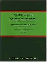Giuseppe Maria Gioaccino Cambini Notenblätter Symphonie concertante B-Dur