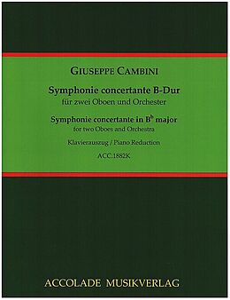 Giuseppe Maria Gioaccino Cambini Notenblätter Symphonie concertante B-Dur