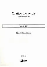Karol Heimberger Notenblätter Oratio sine verbis