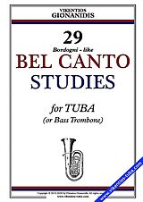 Vikentios Gionanidis Notenblätter 29 Bel Canto Studies