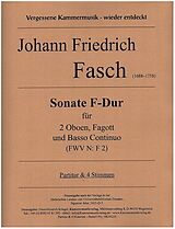 Johann Friedrich Fasch Notenblätter Sonate F-Dur (FWV NF2)