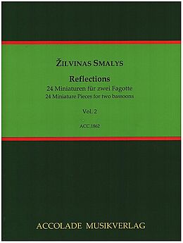 Zilvinas Smalys Notenblätter Reflections - 12 Miniaturen Band 2 (Nr.13-24)