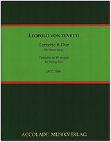 Leopold von Zenetti Notenblätter Terzetto B-Dur