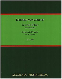 Leopold von Zenetti Notenblätter Terzetto B-Dur