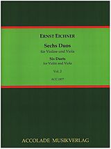 Ernst Eichner Notenblätter 6 Duos vol.2