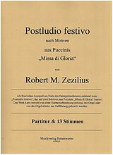Robert M. Zezilius Notenblätter Postludio festivo