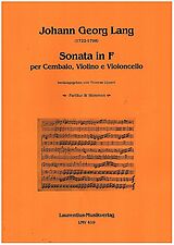 Johann Georg Lang Notenblätter Sonata in F