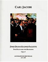 Carl Jacobi Notenblätter 2 Duos op.5