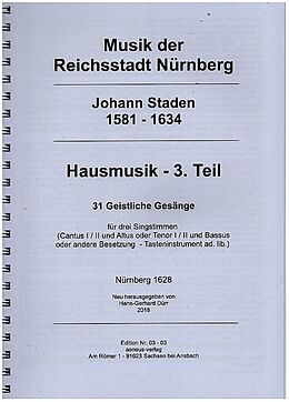 Johann Staden Notenblätter Hausmusik Band 3