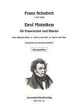 Franz Schubert Notenblätter 3 Motetten