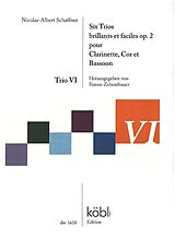Nicolas-Albert Schaffner Notenblätter 6 Trios brillants et faciles op.2- Trio no.6