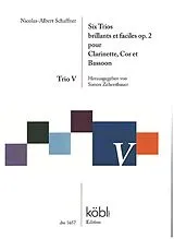 Nicolas-Albert Schaffner Notenblätter 6 Trios brillants et faciles op.2- Trio no.5