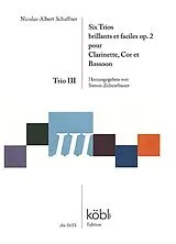 Nicolas-Albert Schaffner Notenblätter 6 Trios brillants et faciles op.2- Trio no.3