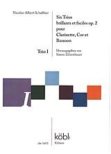 Nicolas-Albert Schaffner Notenblätter 6 Trios brillants et faciles op.2- Trio no.1