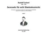 Rudolf Leberl Notenblätter Serenade für acht Blasinstrumente