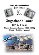 Johannes Brahms Notenblätter Ungarische Tänze (Nr.1, 4, und 5)