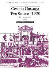 Cesario Gussago Notenblätter 2 Sonatas (1608)