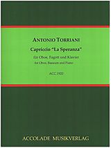 Antonio Torriani Notenblätter Capriccio La Speranza op.5