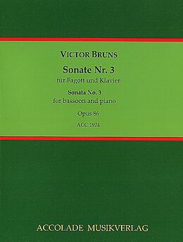 Victor Bruns Notenblätter Sonate Nr.3 op.86