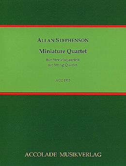Allan Stephenson Notenblätter Miniature Quartet (1992)