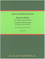 Johann Simon Mayr Notenblätter Konzert B-Dur