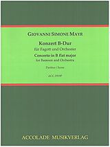 Johann Simon Mayr Notenblätter Konzert B-Dur