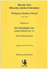 Wolfgang Amadeus Mozart Notenblätter Die Schuldigkeit des ersten Gebots (KV 35)