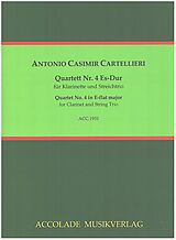 Antonio Casimir Cartellieri Notenblätter Quartett Nr.4 Es-Dur