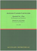 Antonio Casimir Cartellieri Notenblätter Quartett Nr.1 D-Dur
