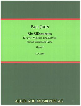 Paul Juon Notenblätter 6 Silhouettes op.9