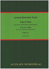 André Fréderic (Andreas) Eler Notenblätter Trio F-Dur op.9,1