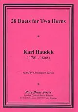 Karl Haudek Notenblätter 28 Duets for 2 horns