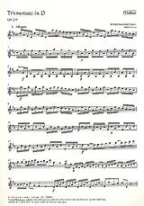 Johann Joachim Quantz Notenblätter Sonate D-Dur für Flöte, Violine uned Bc
