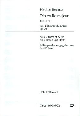 Hector Berlioz Notenblätter Trio D-Dur op.25